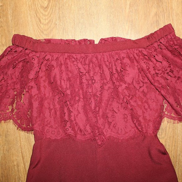 Thea Couture Drop Shoulder/Square Neckline Jumpsuit - New with Tags - Picture 8 of 9
